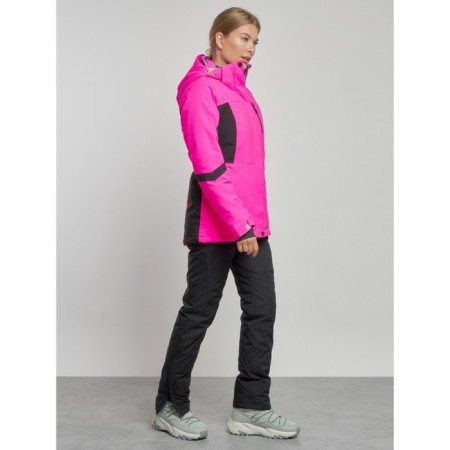 Ski costume female winter, size 44, pink color-2