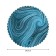 The tablecloth "Blue vortex", round, Saten, d = 150 cm