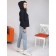 Female Hoods Dizzy, size 48, dark blue color
