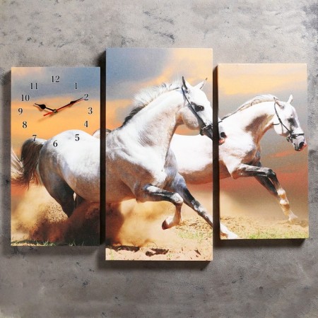Walls are wall, modular, series: animal world, "horses", 60x80 cm
