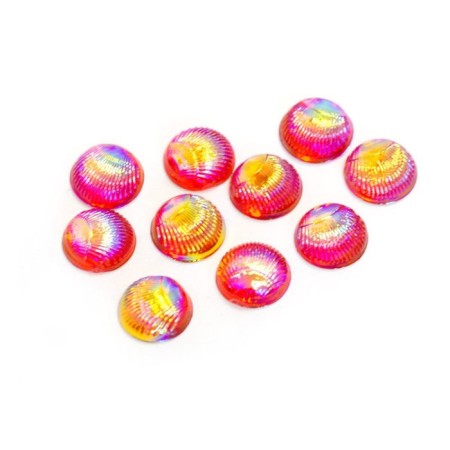 Plastic design TNL, Round, Rainbow, 10 pcs