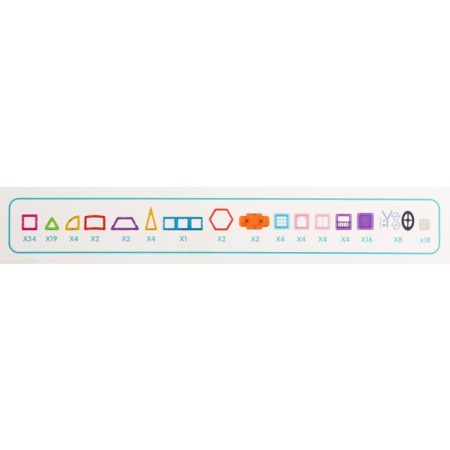 Magnetic designer "Mini Magic Magnet", 128 parts-5