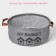 Storage basket with handles Round shares My Basket, 30 × 30 × 13 cm, color gray color