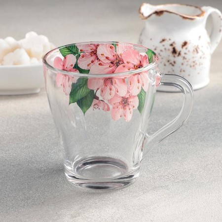 Mug "Living nature. Sakura ", glass, 250 ml-1