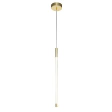 Suspended Indigo lamp, 14006/1p Gold. 1x10W, LED, 1000LM, 4000K, 120x120x635/2135 mm, matte white color