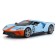 Racing machine BBURAGO 2019 Ford GT Heritage Edition, Die-Cast, 1:32, Orange-blue color