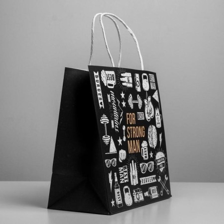 Gift Craft Package, Packaging, For Strong Man, 22 x 22 x 11 cm-1