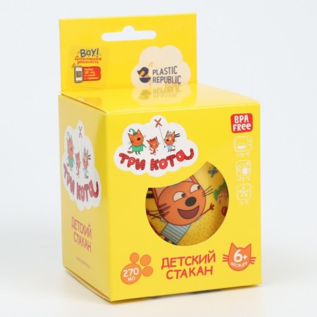 Children's glass three cats, 270 ml-6