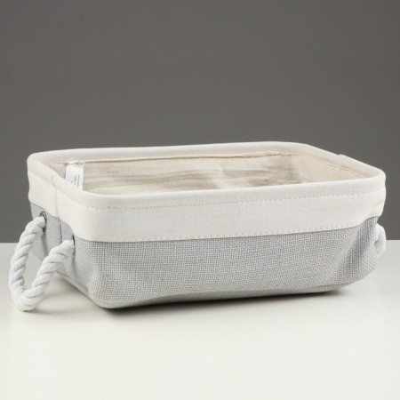 Stellah basket with Country Handles, 320 x 230 x 100 mm, gray-2