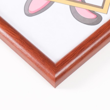 Photo frame MDF 15x21 cm, No. 5 "Simple", Italian walnut (plastic screen)-1