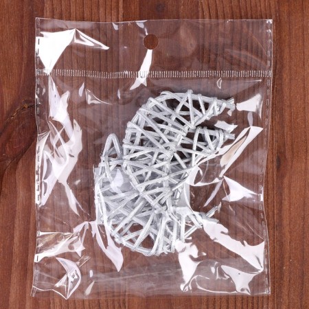 Decor for creativity from the vine "Month" set of 3 pcs., Size 1 pc. - 7 × 3.5 cm, silver color-3