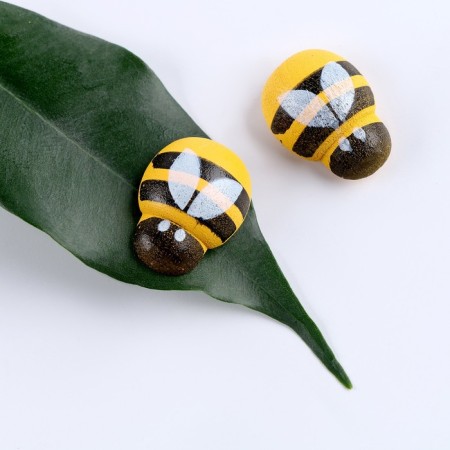 A set of decorative stickers "Bee" 50 pcs., 2 × 1.5 cm