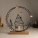 Souvenir metal, tree Light "House with heart. Night sky" 6x25.5x26.5 cm