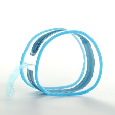 PVC cosmetic bag, 16*6*13, lightning department, blue