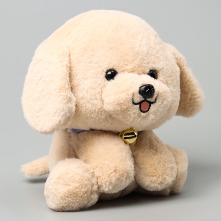 Soft toy "puppy", 21 cm, beige color-1
