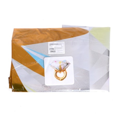Foil ball 27 "" Ring with Diamond ", gold-1