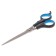Delight scissors for haircuts, displaced rings, black and blue