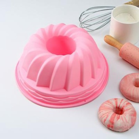 The form for baking the share "German cupcake. Custard cookies ", silicone, 23 × 10 cm, blue color-9