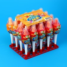 Caramel on the dabble pop stick with acidic powder assorted, 7 g