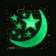 A set of luminous decor "Month and Stars" 8 pcs.
