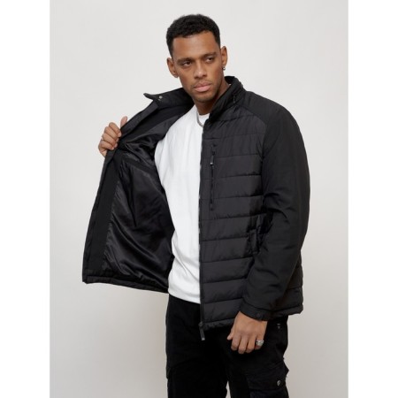 Male spring jacket, size 58, black color-11