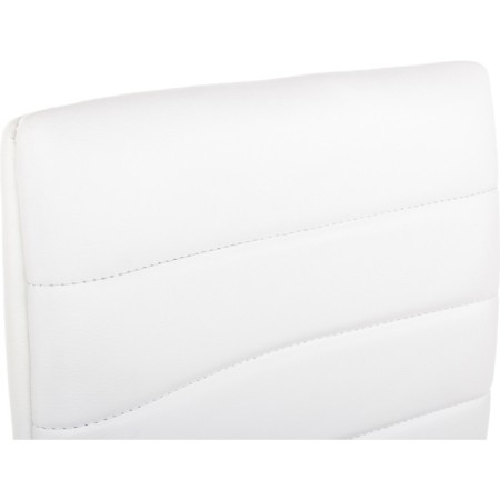 Computer chair MIDL eco -leather/metal, white/chrome 40x44x90 cm-7
