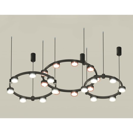 Suspended Ambrella Light, XR92092100, GX53 LED 12 W, Black Sand, Silver, Pink Gold