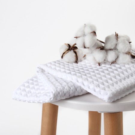 Wafer Boin Boho Boho Boil towel 45*90 cm, col. White, 100% HL