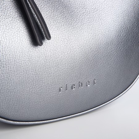 Women's bag with lightning, silver color-3
