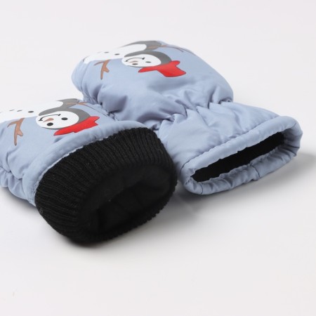 Baby mittens minku, gray color, 18 cm-2