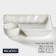 Porcelain dish with magistro blanche sauce, saucepan 60 ml, 18.5 × 17.5 × 4 cm, white color