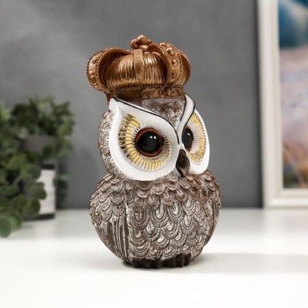 Polystone souvenir "Crowned owl/owl" mix 17x9.5x6.5 cm-3