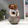 Polystone souvenir "Crowned owl/owl" mix 17x9.5x6.5 cm