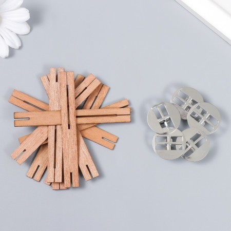 Wick with the holder double for a candle tree 1x8 cm-1