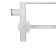 Water towel "Sanprise" Aurora P6, 200x800 mm, side connector., White matte