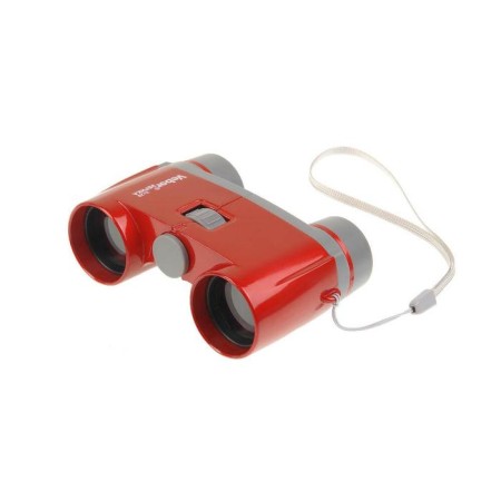 Children's binoculars VEBER EURKA, 3 × 28R, red color