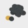 Frone file for a disk, abrasiveness 240, d2.5 cm, packing 50 pcs, black color