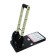 The hole is powerful for 150 sheets, Devente Stripe, metal, with a ruler and a mark of the center, black