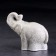 Porcelain figurine "Indian elephant", 10 cm