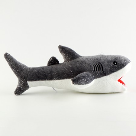 Soft toy "Shark", 35 cm, color gray color-2