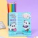 Book stand with an organizer for pencils "Panda loves you and read", 16 x 16 cm