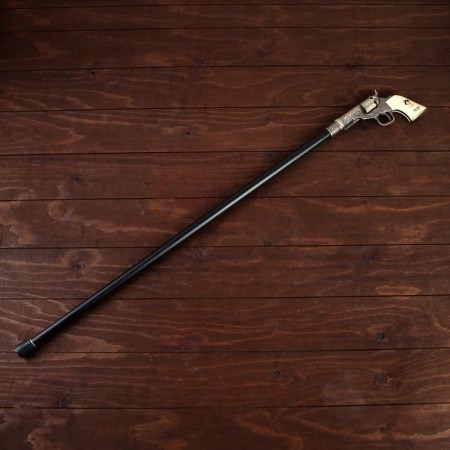 Souvenir product cane with a revolver, blade 30cm