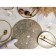 Serving napkin on the table "Hypnosis", d = 38 cm, color gold