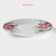 Porcelain dinner lunch share "Rose", D = 25.5 cm, white color