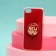 New Year's gift set, a case for a phone with a Happy New Year holder, on the iPhone 7, 8
