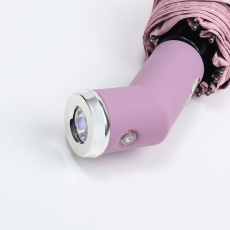 Automatic automatic umbrella, with a lantern, 3 additions, 10 knitting needles, r = 51 cm, pink color-11