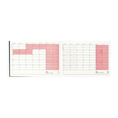 The weekly dated 2025, Escalada "Snake", 180 x 127 mm, soft cover, PVC, 64 sheets, block 70, metallic-10