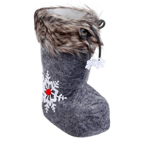 Candy "Boot", Snowflake, Gray Color-1