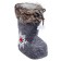 Candy "Boot", Snowflake, Gray Color