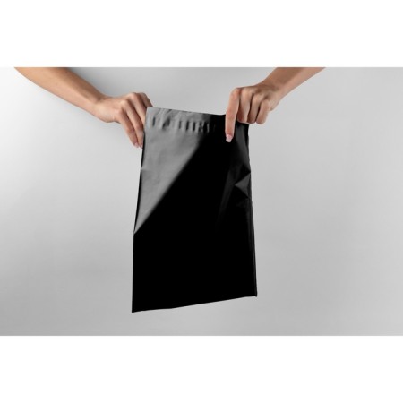 Courier bag with an adhesive valve, black 38 x 48 + 4 cm, 50 pcs-1
